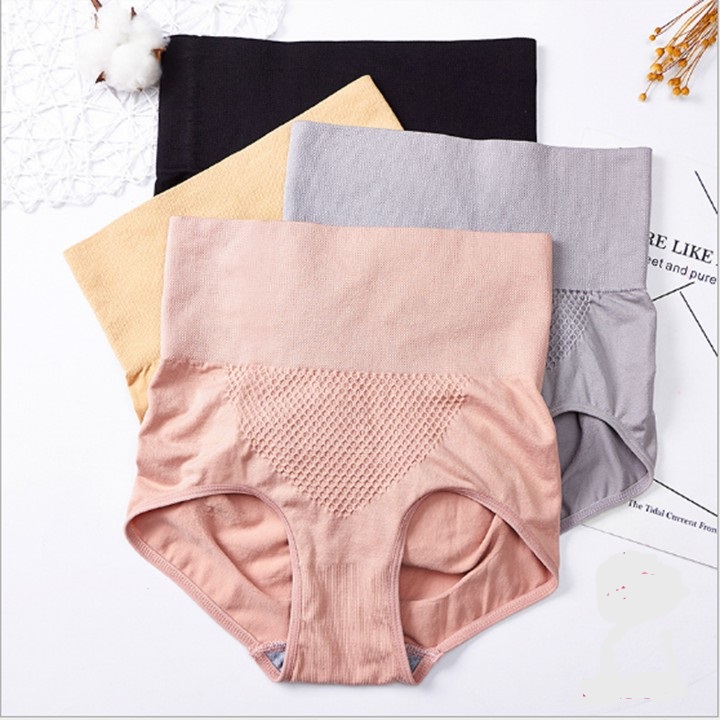 Quần Lót Cạp Cao Kháng Khuẩn Cho Mẹ (Màu Da)
