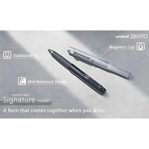 uniball ZENTO/UNIBALL ZENTO Signature Model 0.5mm [Metallic Black