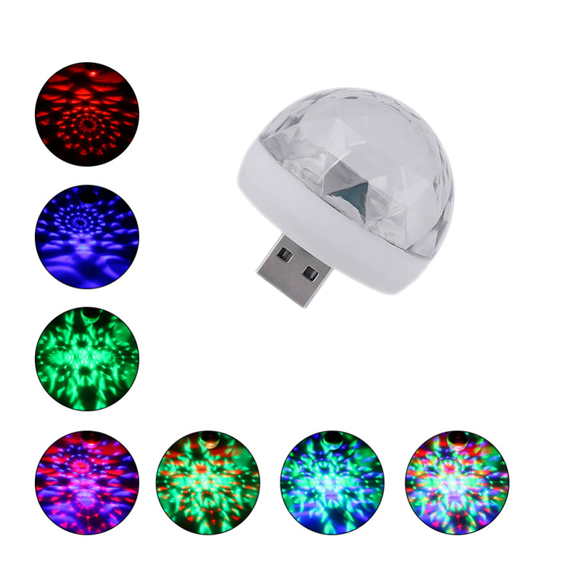 LED Small DJ Light 4W Sound Control with RGB Light. 