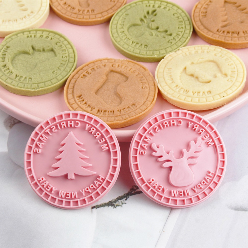9Pcs%20Cookie%20Tools%203D%20Christmas%20Cookie%20Cutters%20Plastic%20Pink%20Biscuit%20Mold%20Santa%20Snowman%20Bell%20Elk%20Pattern%20Cookie%20DIY%20-%20Image%205