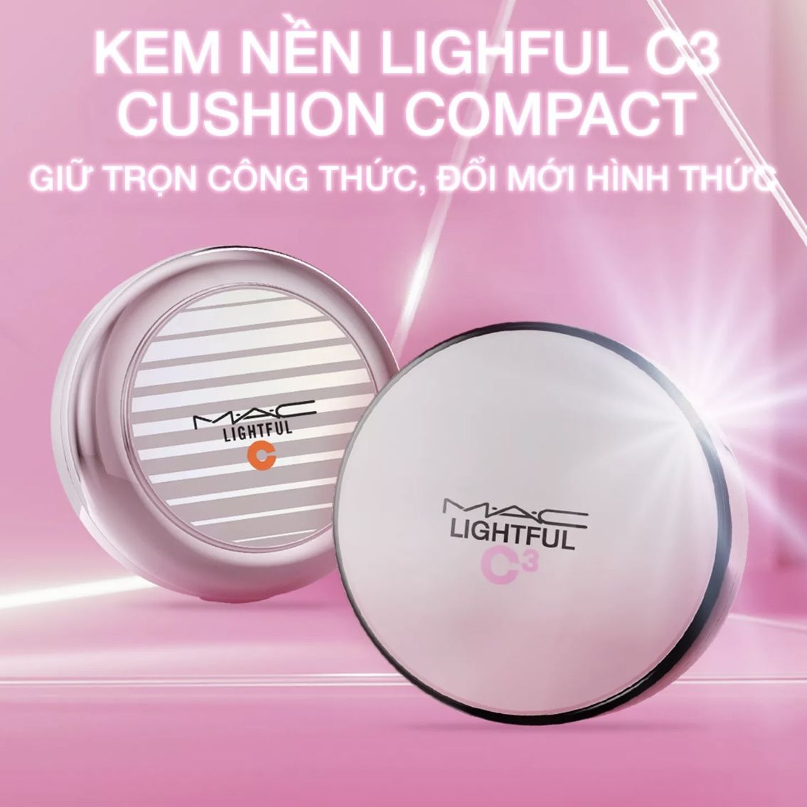 Phấn nước MAC Lightful C3 Quick Finish Cushion Compact SPF 50/Pa++++ 12g