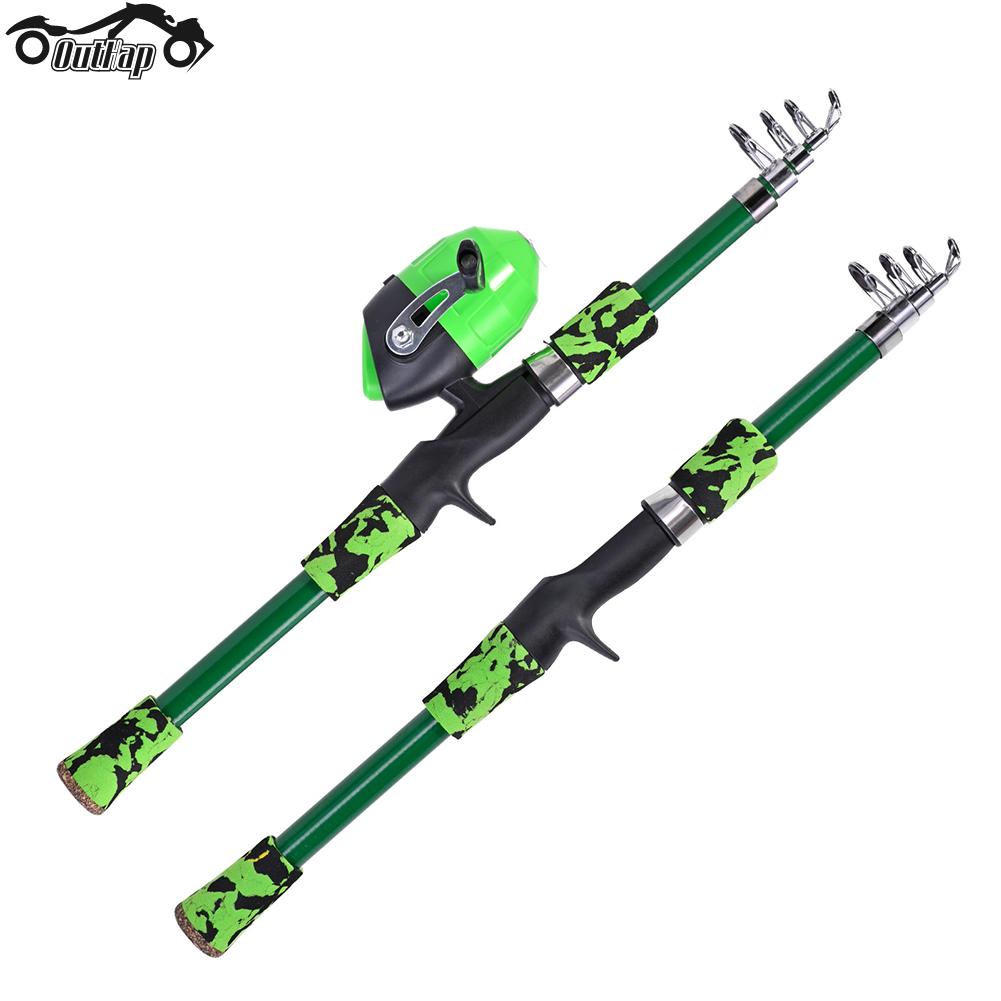 Children Fishing Pole Telescopic Portable Fishing Pole Ultra-light  Breaking-resistance Outdoor Accessories for Stream Freshwater