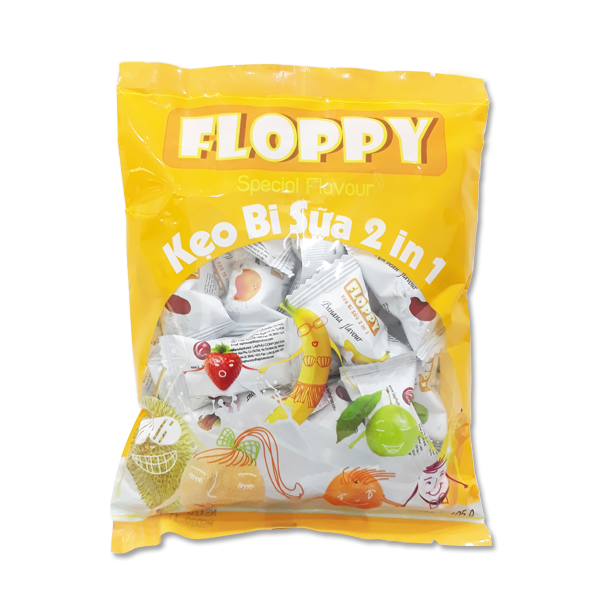 Kẹo Bi Sữa Floppy Vị Trái Cây 105G