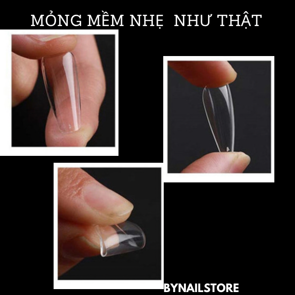 [ bynailstore.com] Móng giả siêu dẻo, mỏng, nhẹ (1 hộp -240 móng)