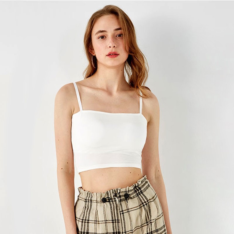 Áo Croptop 2 Dây Sợi BÚN chất Cotton AO34