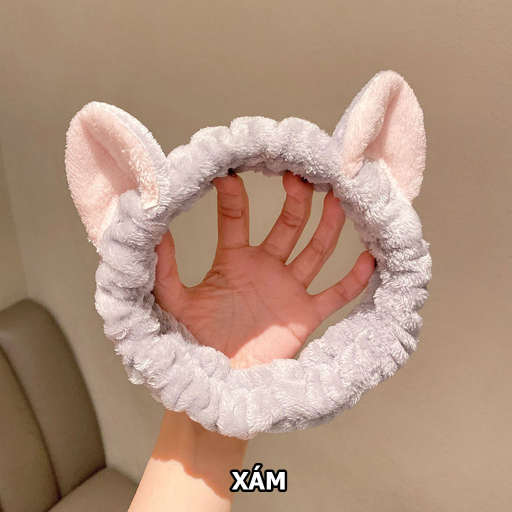 Băng đô rửa mặt hình mèo cute BD05
