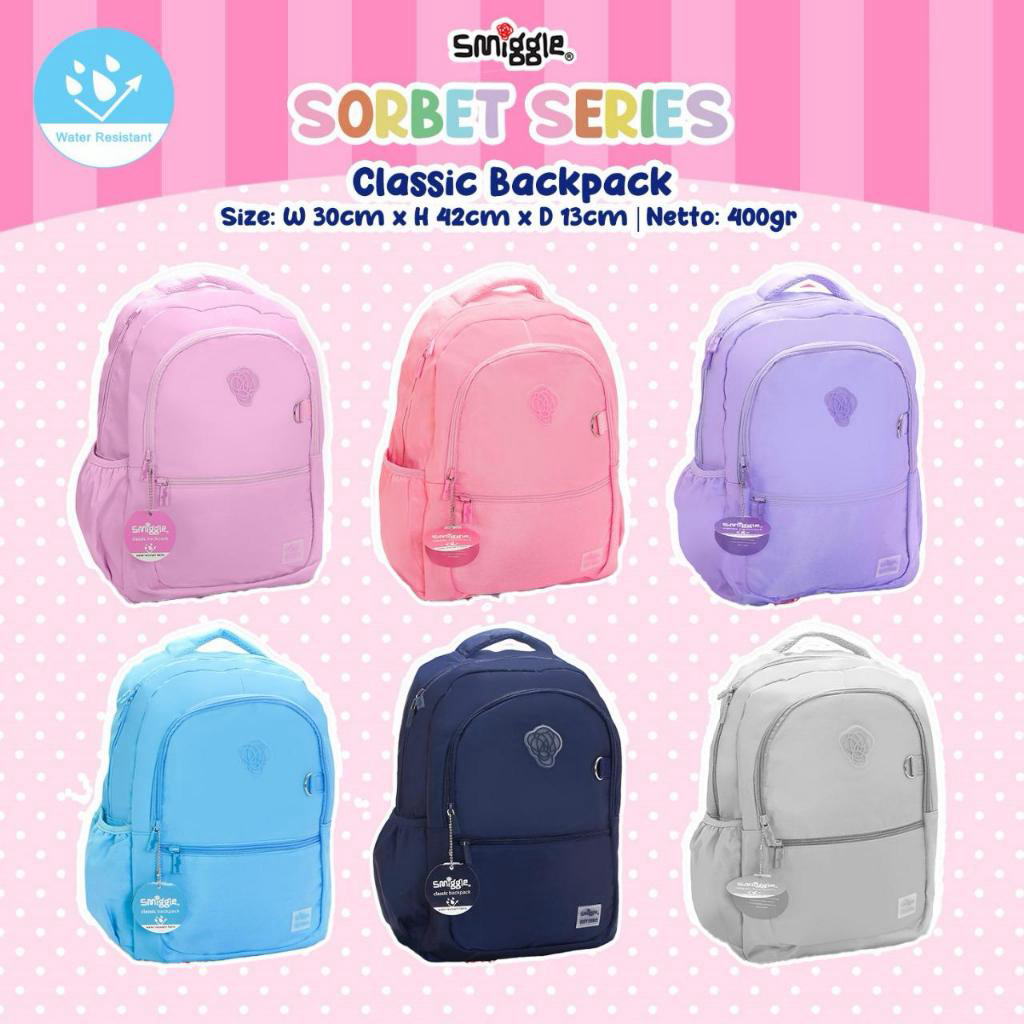 SMIGGLE Sorbet Series Tas Ransel anak teenager cocok untuk remaja