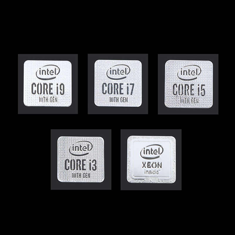 10th Generation Intel Core i9 i7 i5 i3 CPU Metal Sticker Laptop Logo Sticker. 