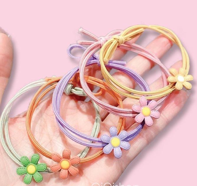 Dây chun buộc tóc nhiều màu cho mẹ và bé