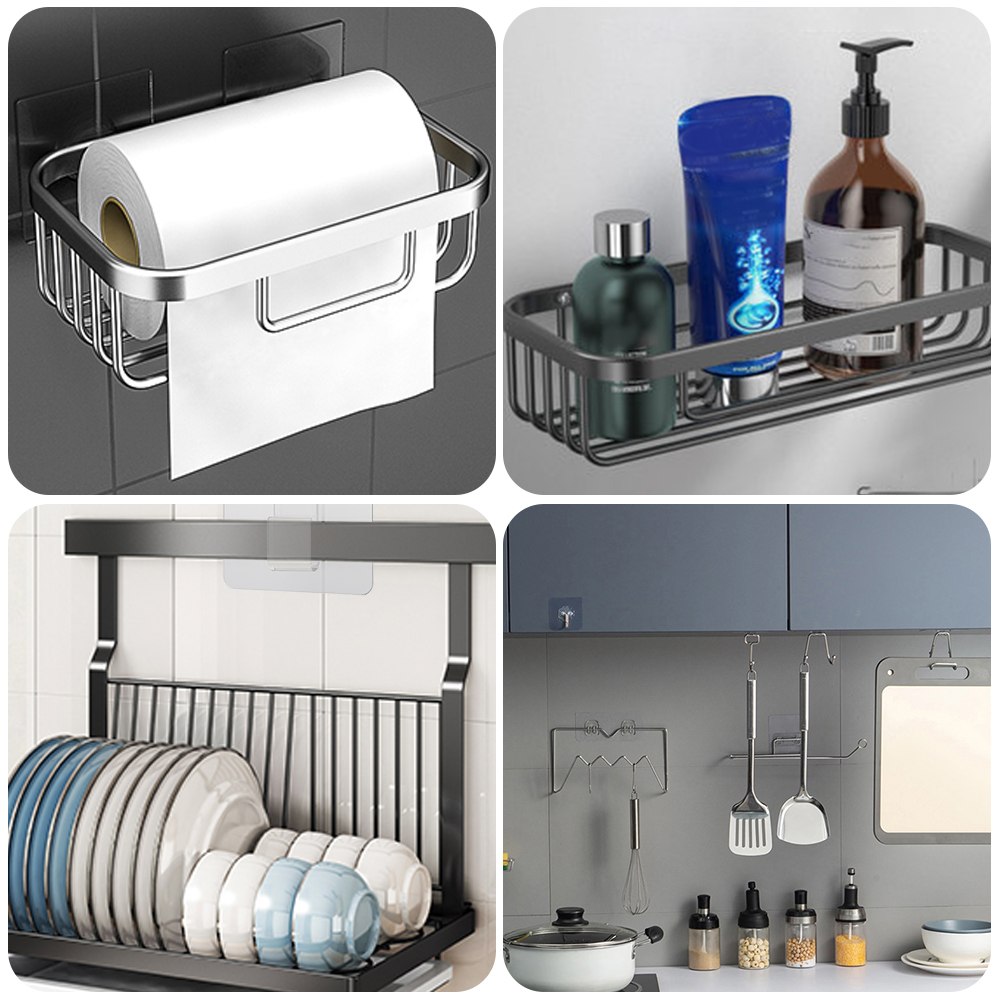 【88HomeStore】1PCSTransparent Wall Hooks Strong Self Adhesive Kitchen bathroom Storage Hooks Hangers Suction Cup Heavy Load Hook Holder Rack