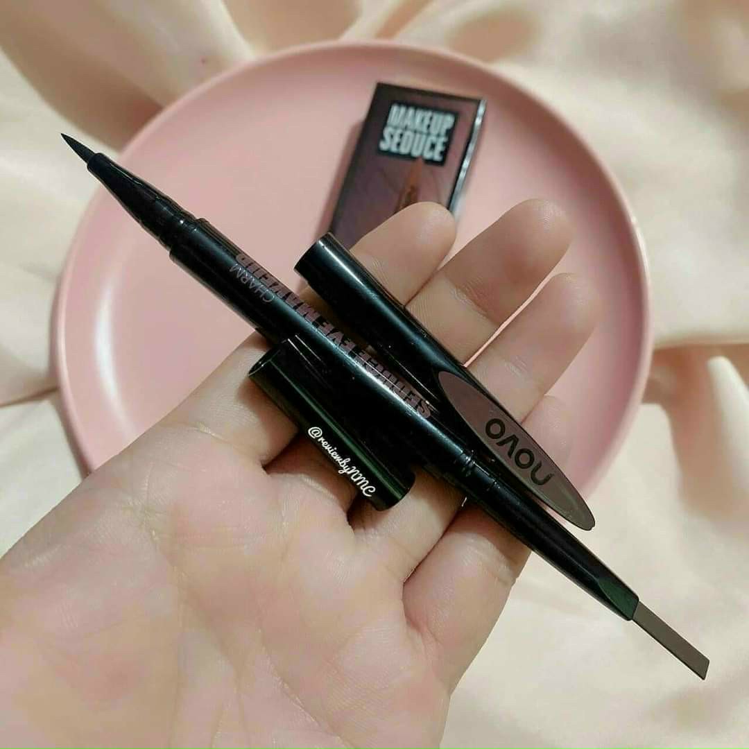 [HCM]Chì kẻ mày 2in1 NoVo Makeup (kẻ mày + kẻ mắt ..