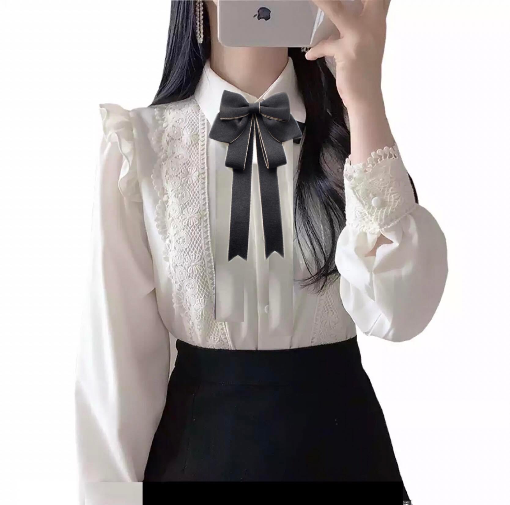 Nơ Cài Áo Lụa Cao Cấp Thời Trang Siêu Xinh