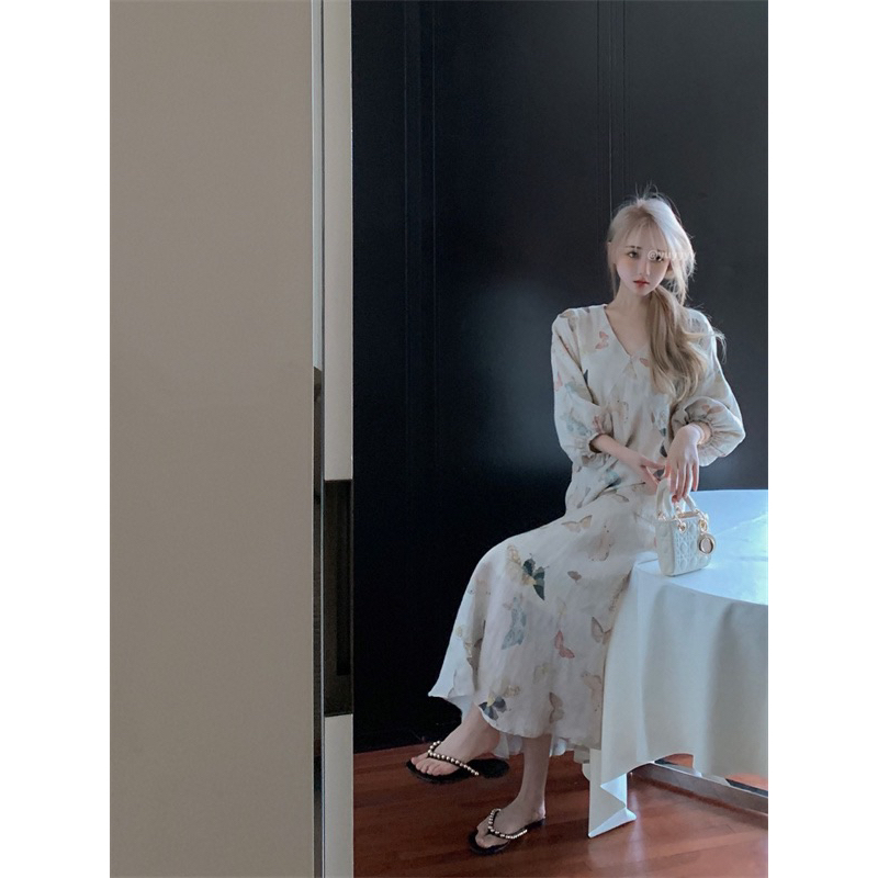 Váy suông vintage kiểu Pháp