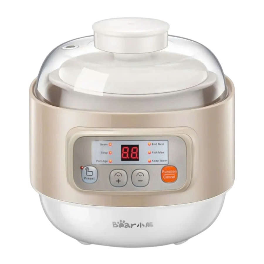 [Kèm xửng hấp] Nồi Nấu Chậm Đa Năng Bear DDZ-A08T8 0.8L, Bảo Hành 18 Tháng, Hàng Chính Hãng