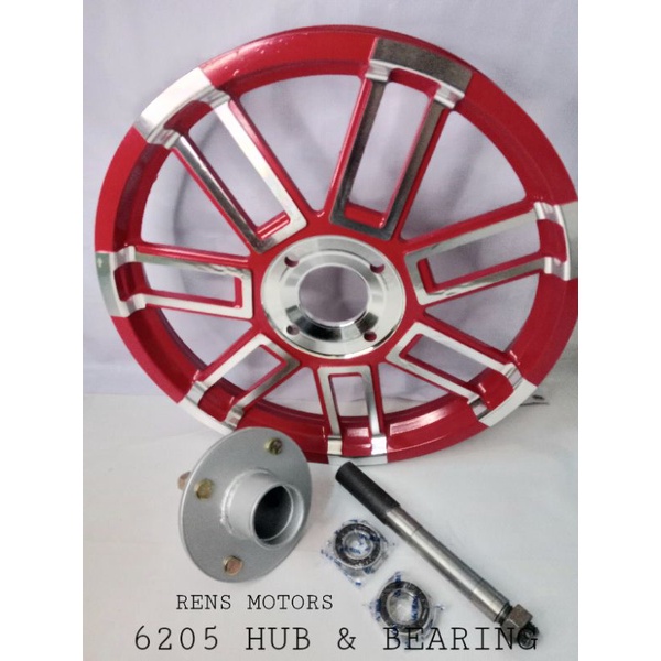 Motorcycle Side wheel mags Wheels & Rims set 6205 with hub, Motorcycle