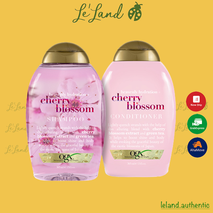 [Bill US] Bộ Dầu Gội Xả Cherry Blossom OGX của Mỹ