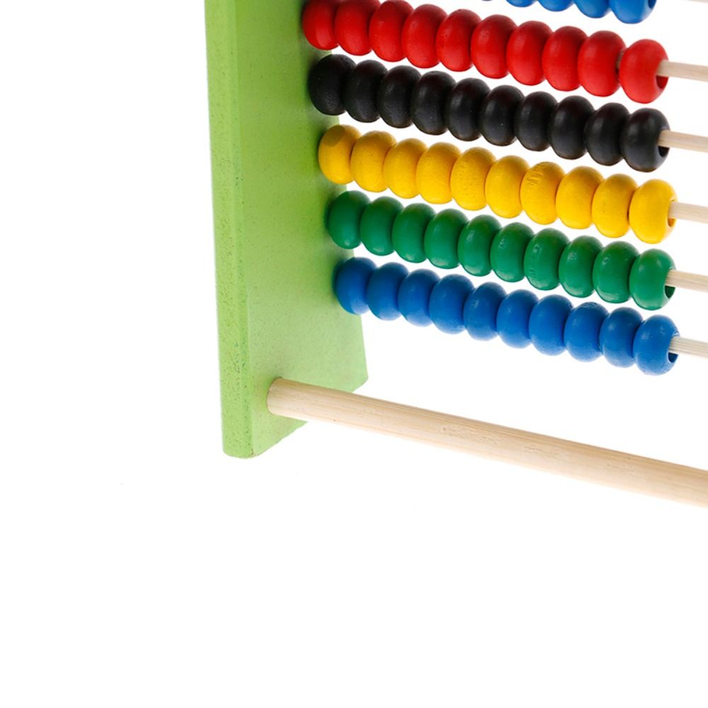 AFGYJT Wooden Wooden Abacus Colorful Beads Intelligence Development Math Teaching Tool Calculation Bead Counting Children Toys 3-6 Year Olds Toys