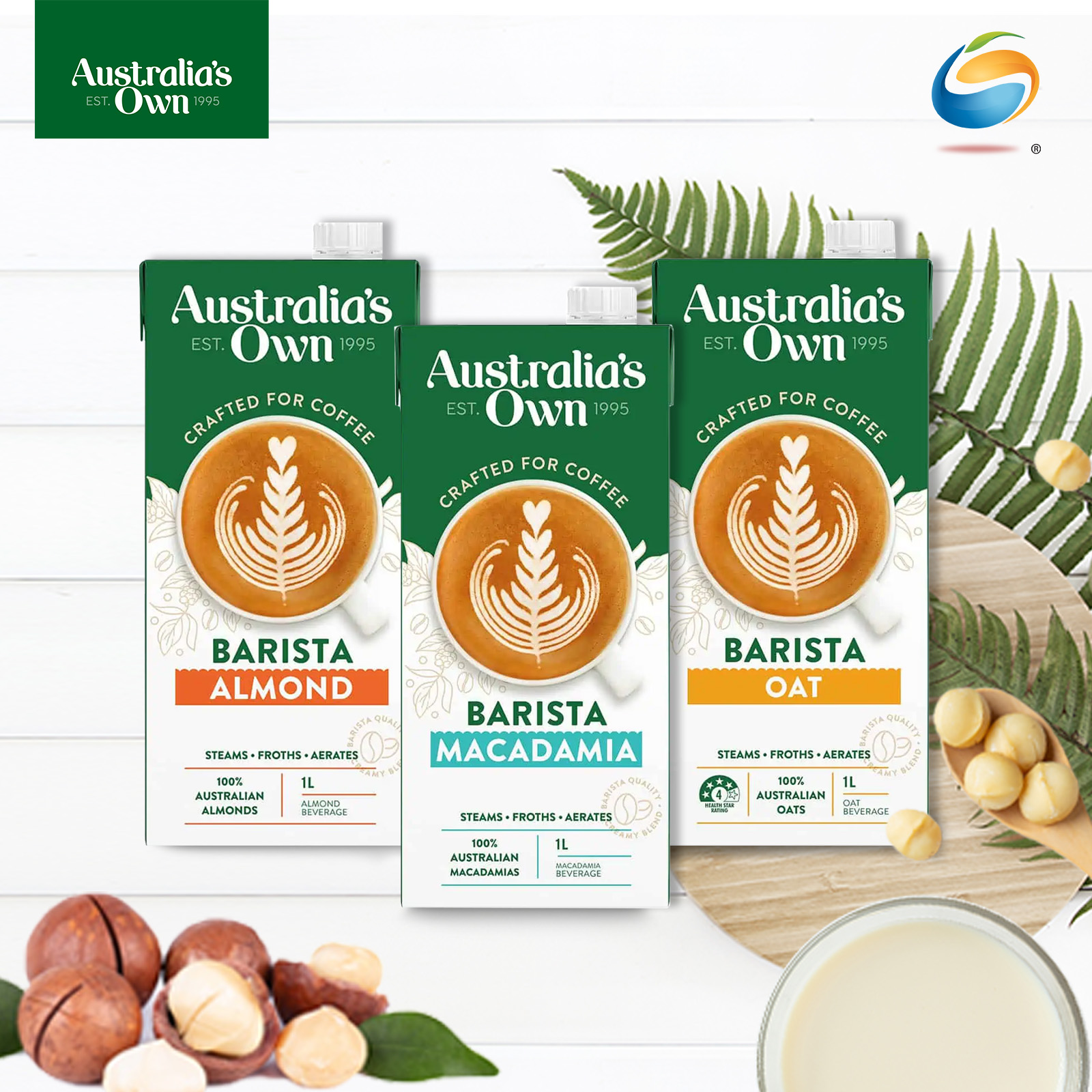 AUSTRALIA'S OWN Barista Plant Milk 1L (Barista Almond, Barista