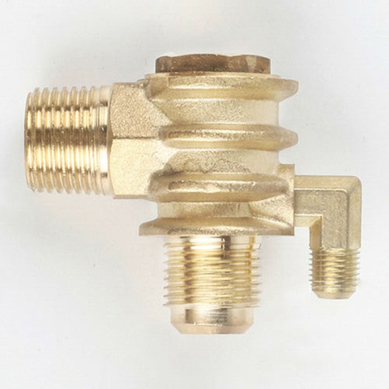 Brass Air Compressor Accessories One-Way Valve Stop Valve Check Valve Replaceable