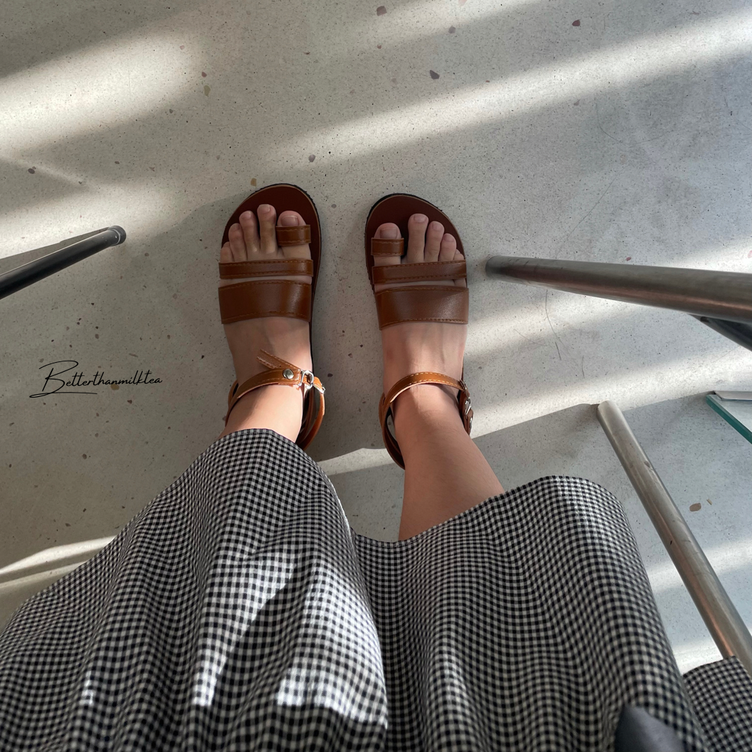 Giày sandals xỏ ngón da mềm _ No.06