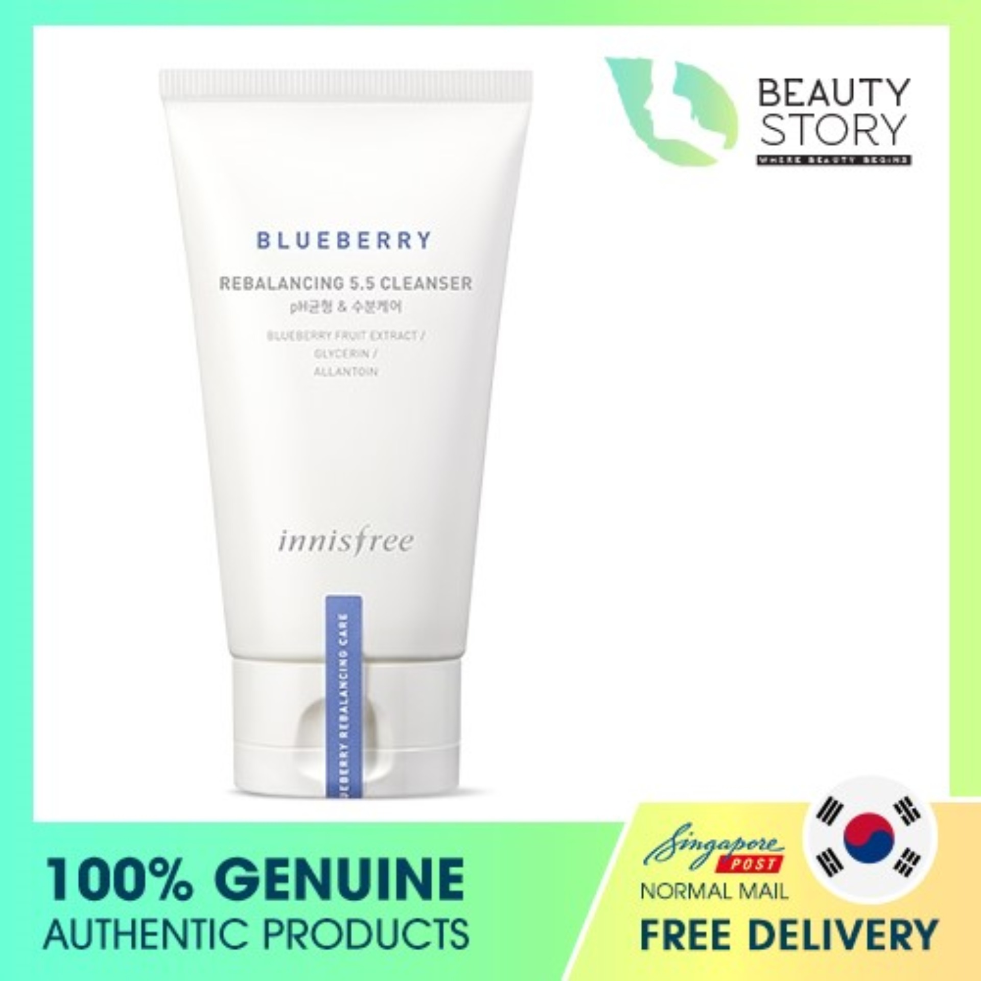 Innisfree Blueberry Rebalancing 5 5 Cleanser 100ml Lazada Singapore
