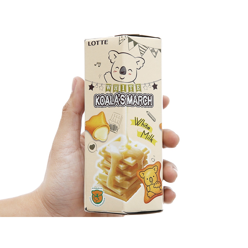 Bánh gấu Lotte Koala's March nhân socola/ socola sữa/kem dâu 37g