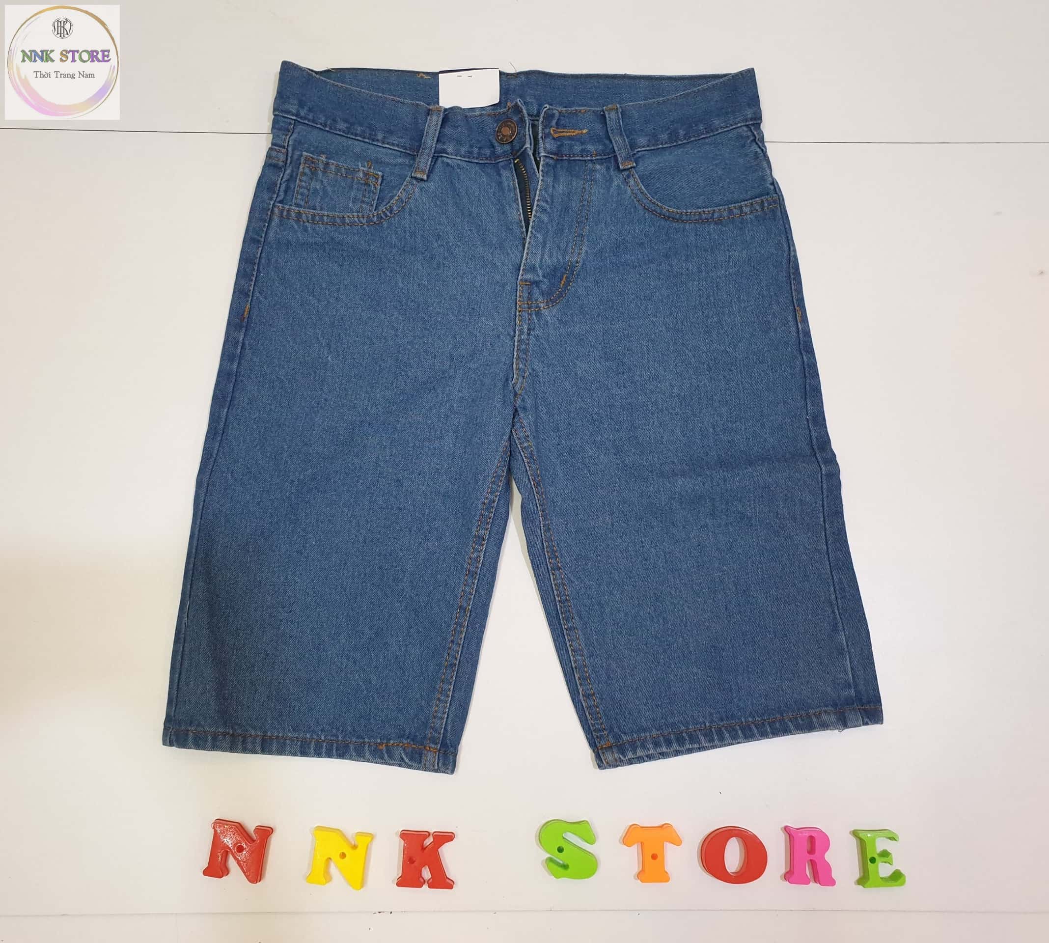 Quần jean lửng nam-quần short jean nam cao cấp nnk store - hàng vnxk 100%