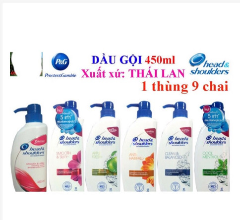 [Nội Địa Thái] Dầu Gội Head And Shoulder Thái Lan 450ml đủ màu