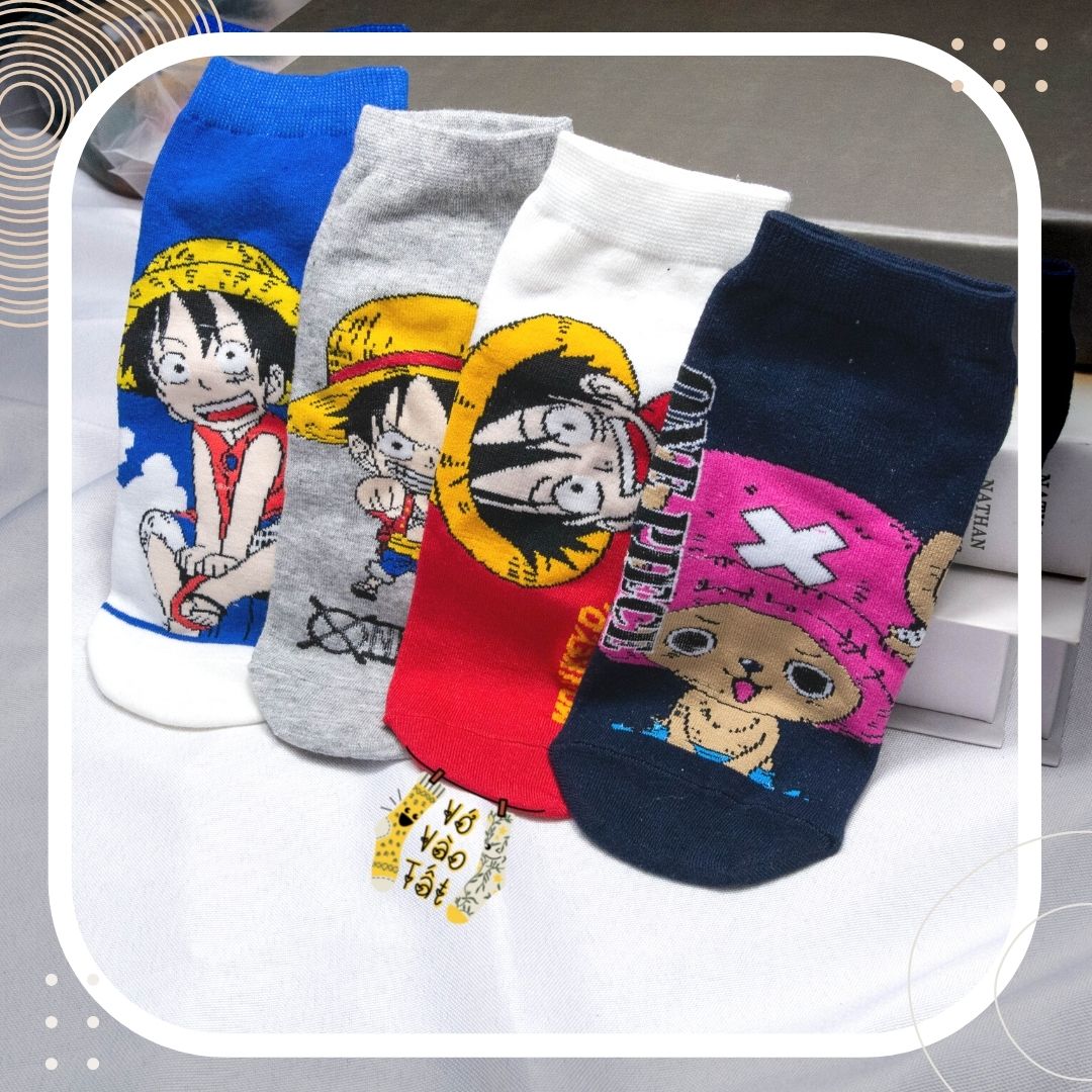 TẤT/ VỚ CỔ NGẮN CƯỚP BIỂN LUFFY ONE PIECE