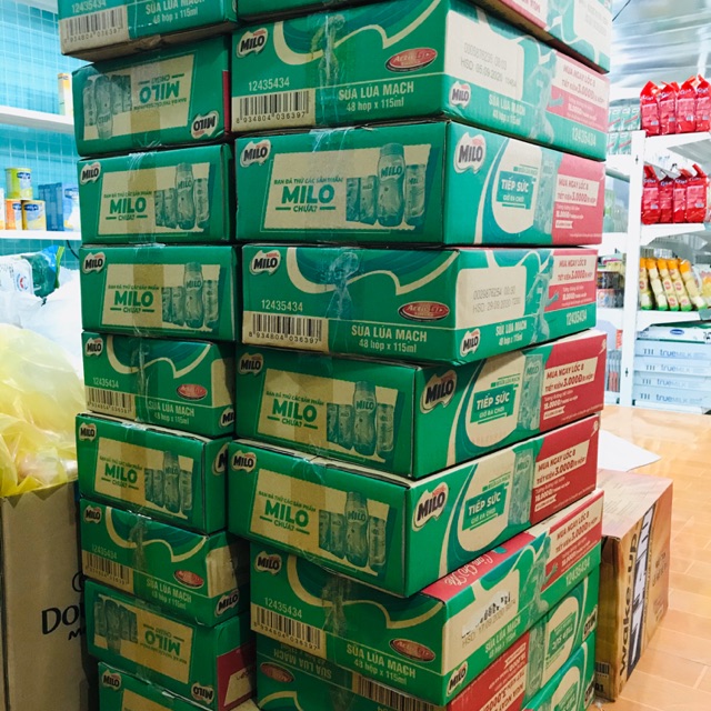 Lốc sữa MILO 180ml (2vỉ/lốc - 8 hộp) date mới nhất