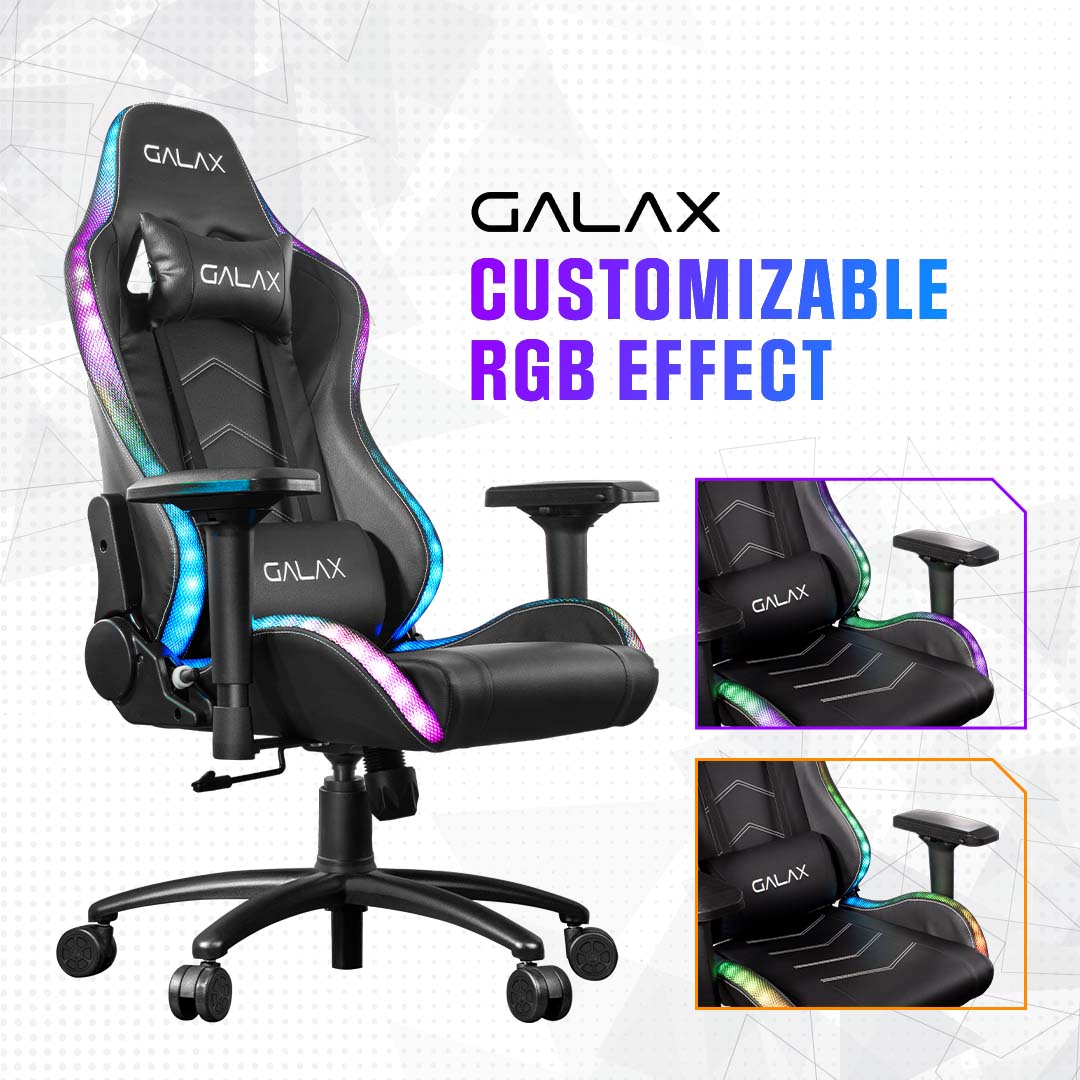 GALAX Gaming Chair (GC-01) RGB Gaming Chair Black | ubicaciondepersonas ...