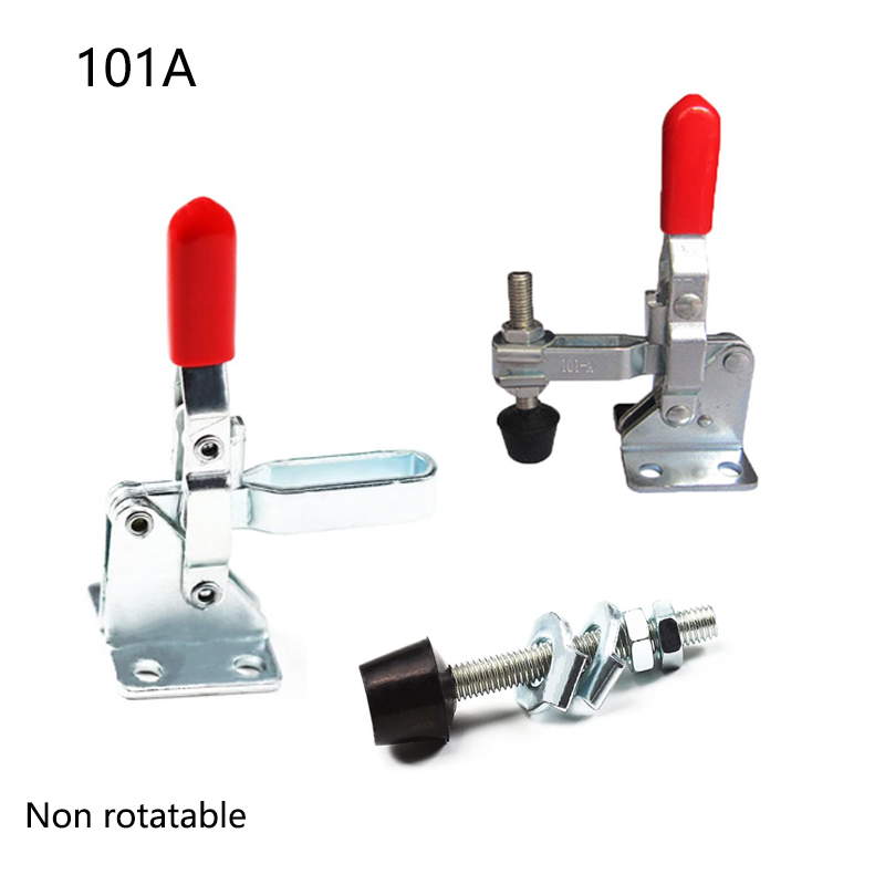 2/4pcs/set Red Toggle Clamp GH-201B 100kg Quick Release Tool Horizontal Clamps Hand New Heavy Duty Tooling Accessory