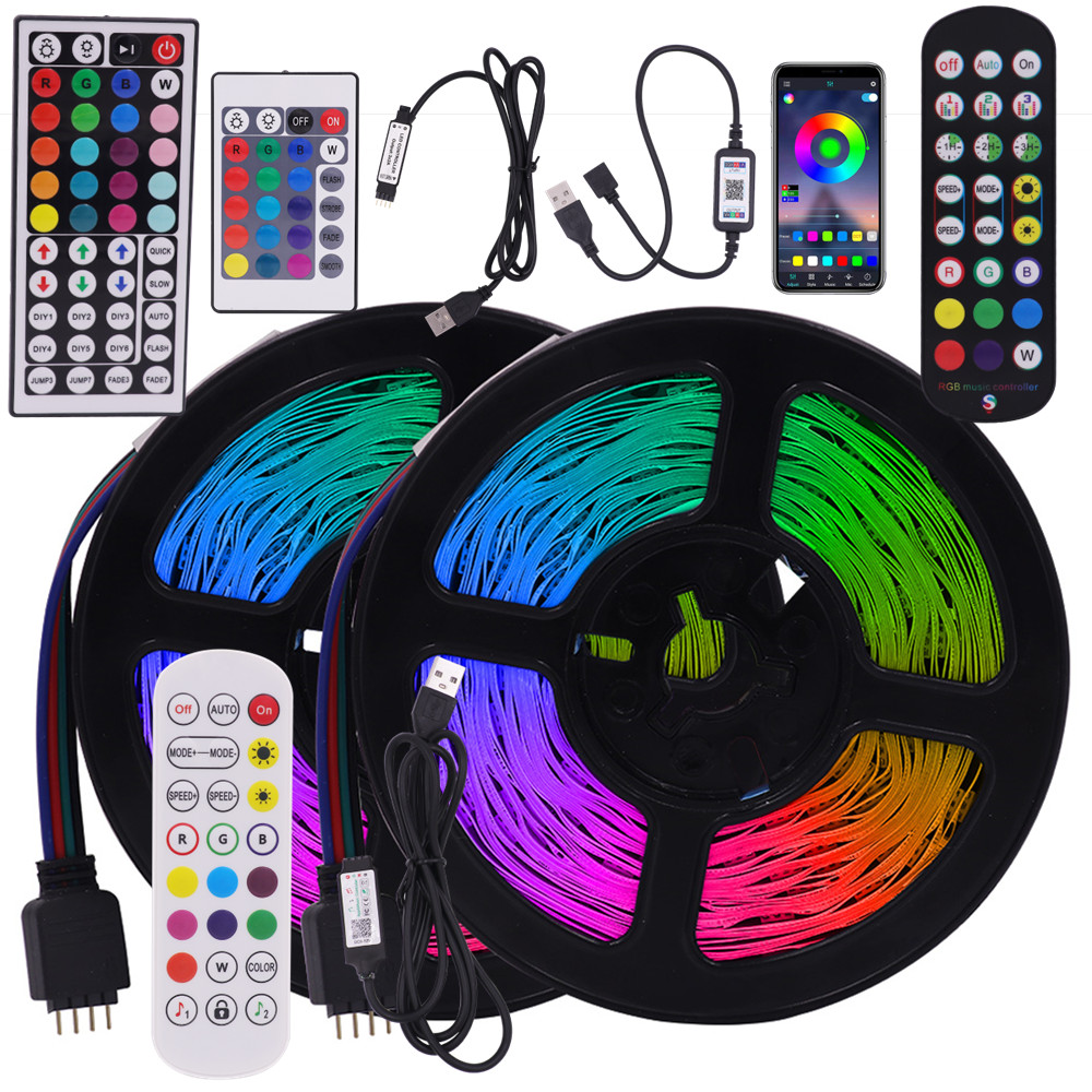 5m 10m 15m Led Strip Usb Bluetooth Rgb 5050 5v Flexible Led Lamp Tape ...