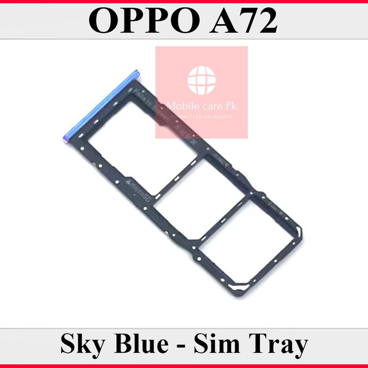 Oppo A72 SIM Tray Sim Jacket Sim Slot Sim Door For Oppo A72 - Sky Blue