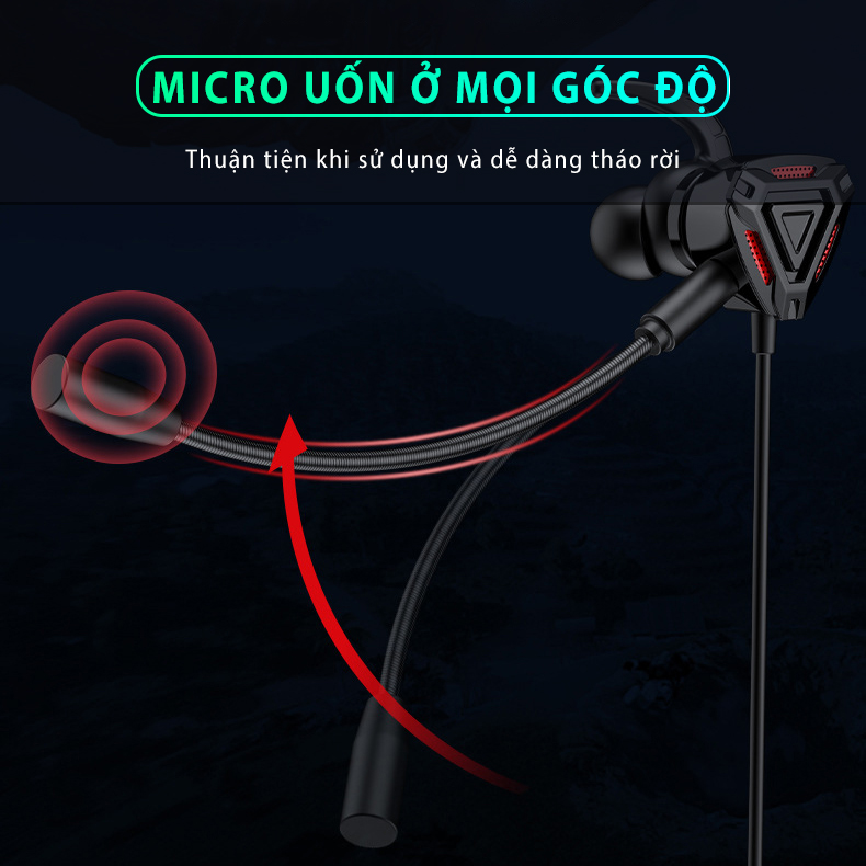 Tai nghe gaming có mic Sidotech phiên bản G3m cho điện thoại dùng cho game thủ chơi game mobile pc laptop thuộc dòng tai nghe gaming có dây chuyên dụng cho game pubg moblie liên quân lmht tốc chiến