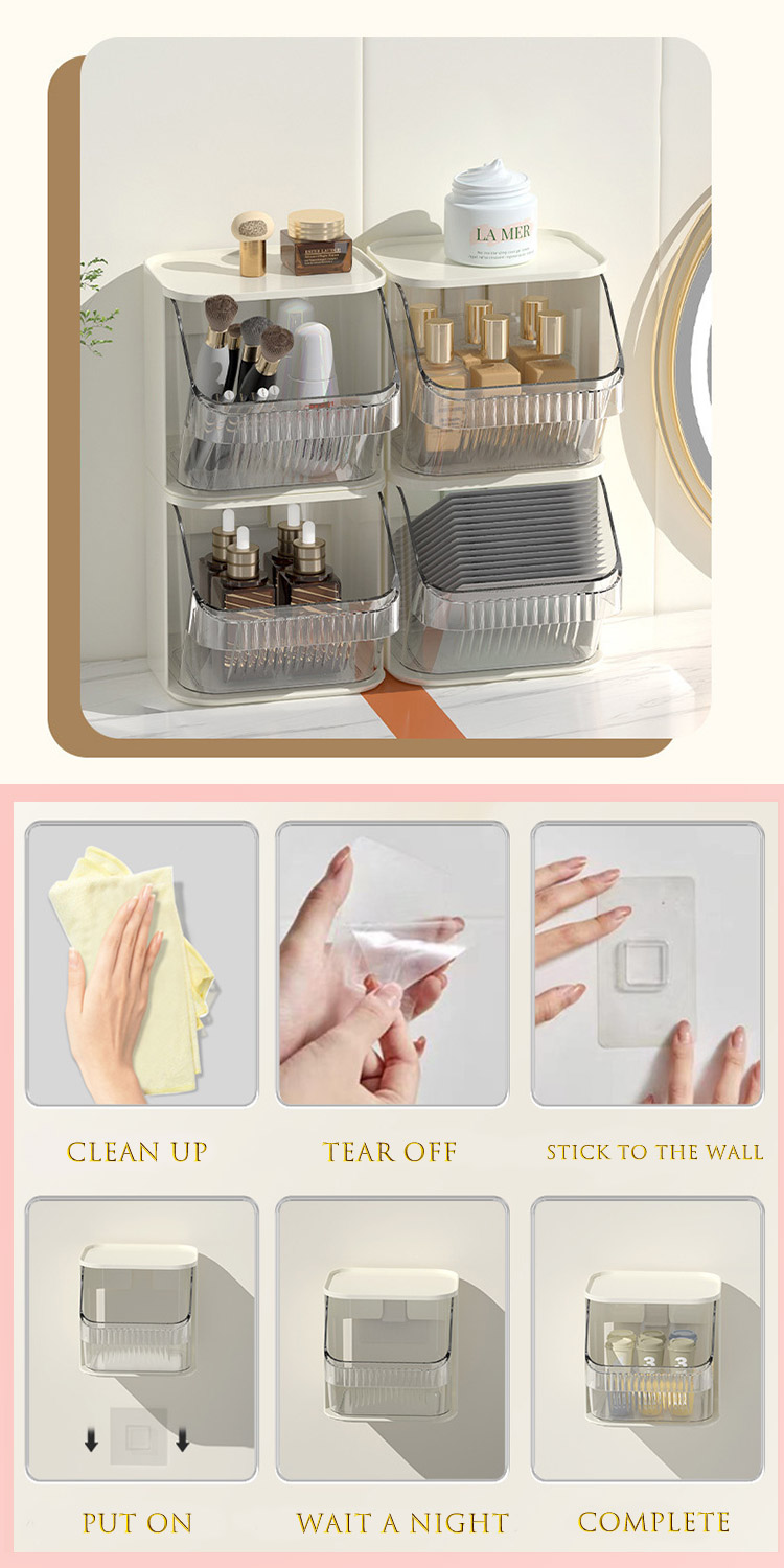 Desktop storage box Transparent wall hanging Coffee bag sorting box Pantry storage box Bar snack storage box