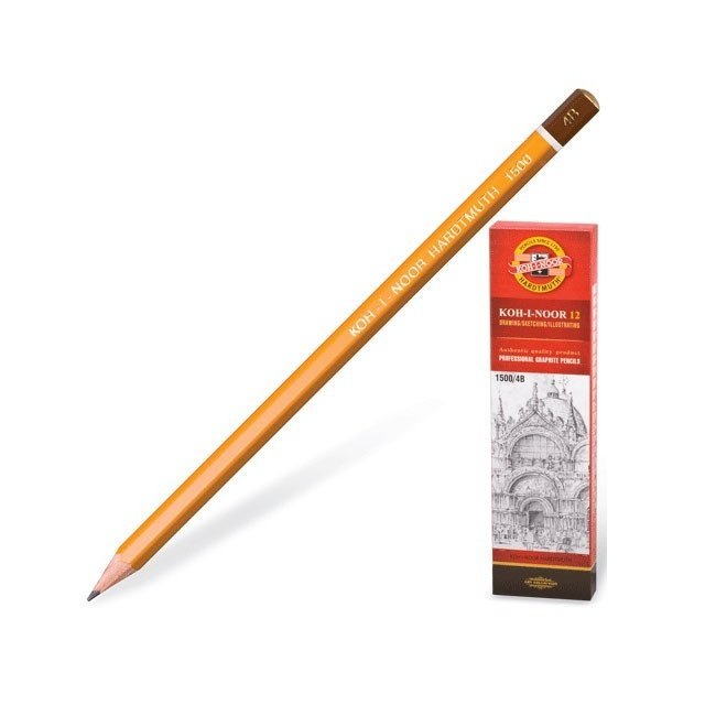 Bút chì gỗ Tiệp KOH 1500 HB, 2B, 3B, 4B, 5B, 6B