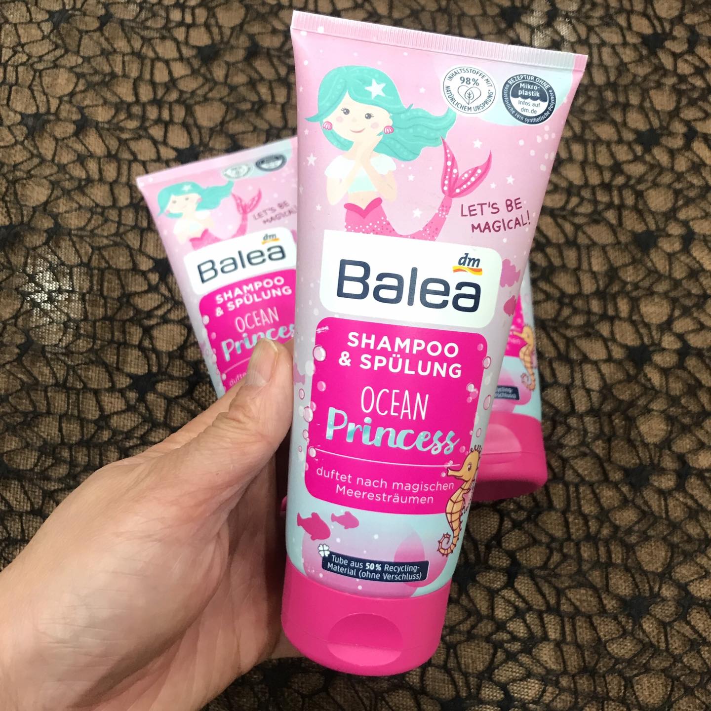 Dầu gội xả, xịt dưỡng tóc Balea 2in1 Little Princess cho bé gái 200ML