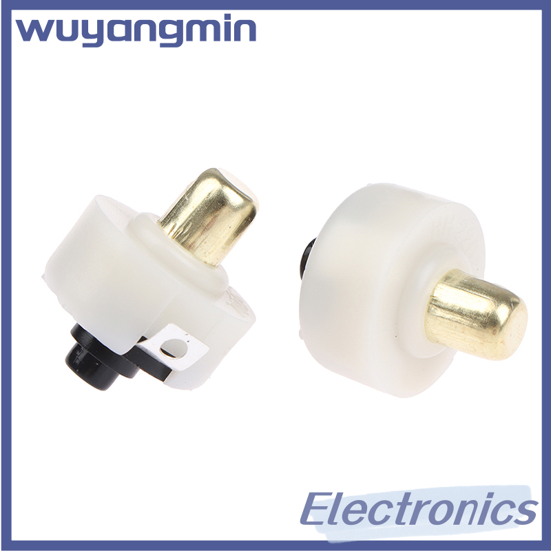 wuyangmin 2Pcs 17mm LED Flashlight Push Button Switch ON OFF Electric Torch Tail Switch