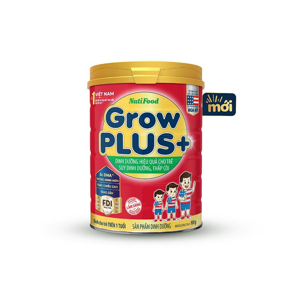 Sữa Grow Plus+ 900G (Dành riêng cho trẻ suy dinh dưỡng thấp còi)