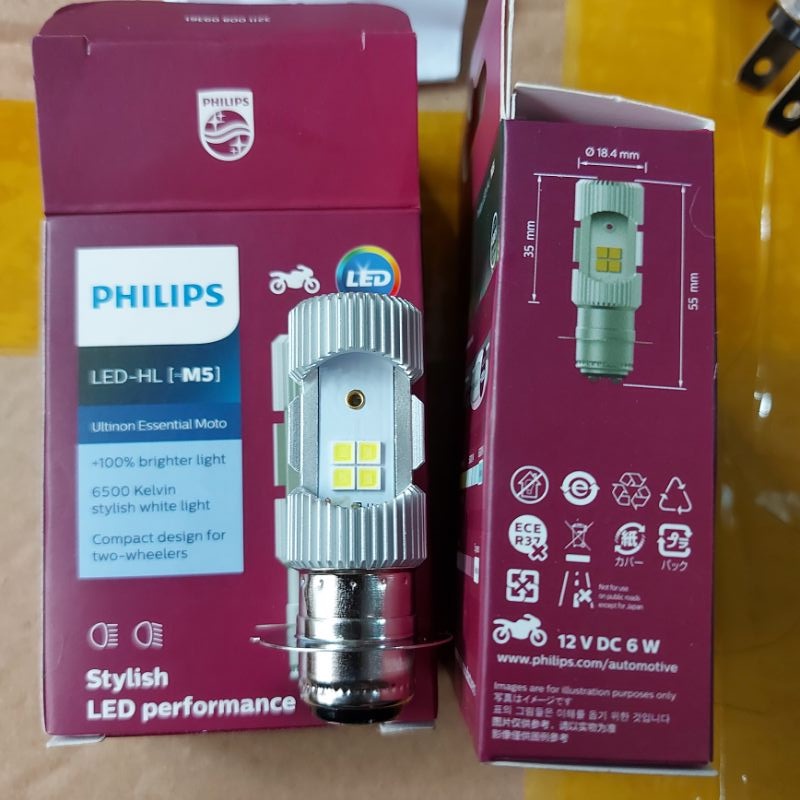 Đèn pha Led Philips Moto M5 / H4 Ultinon Essential