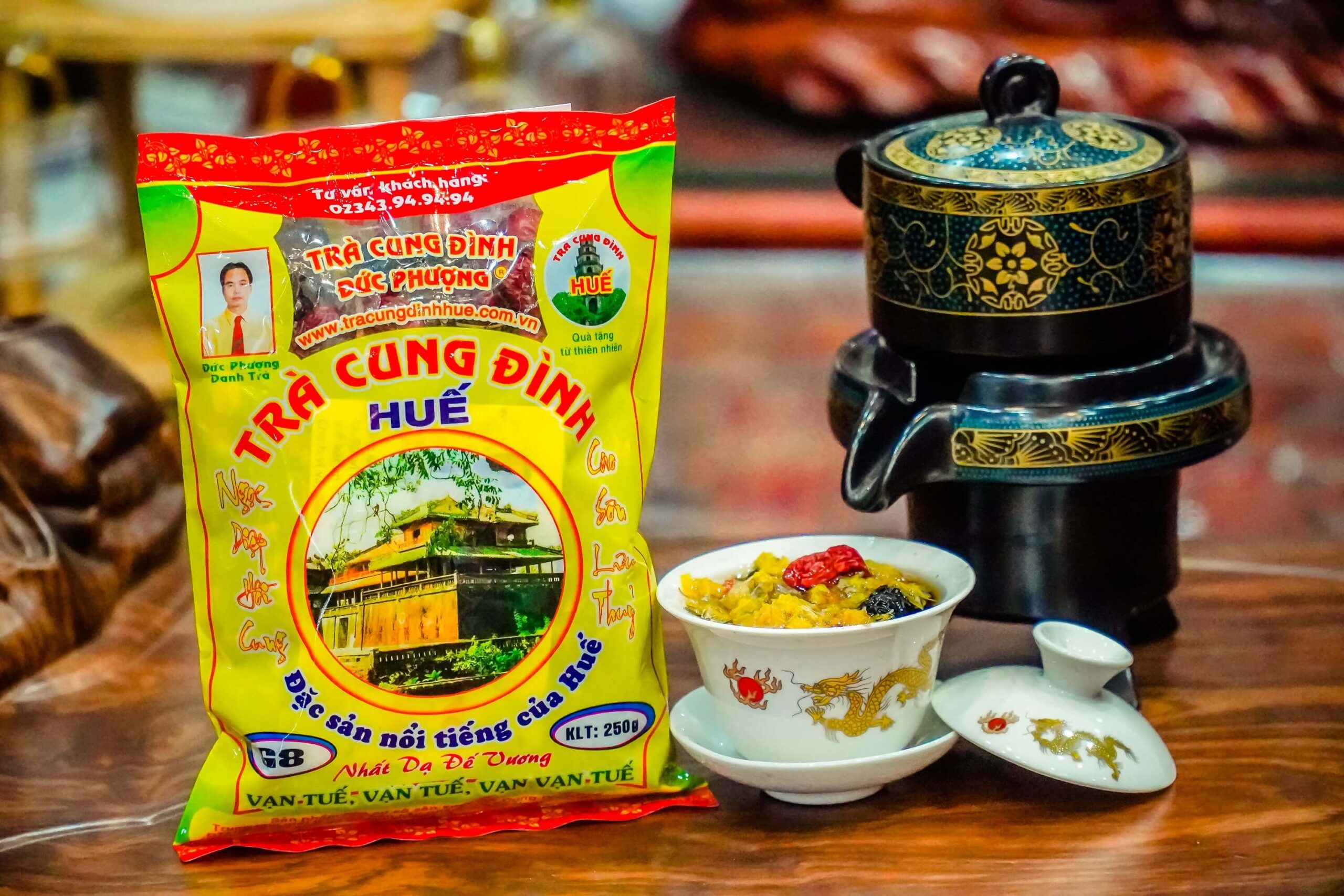 Trà cung đình Huế Đức Phượng 250g