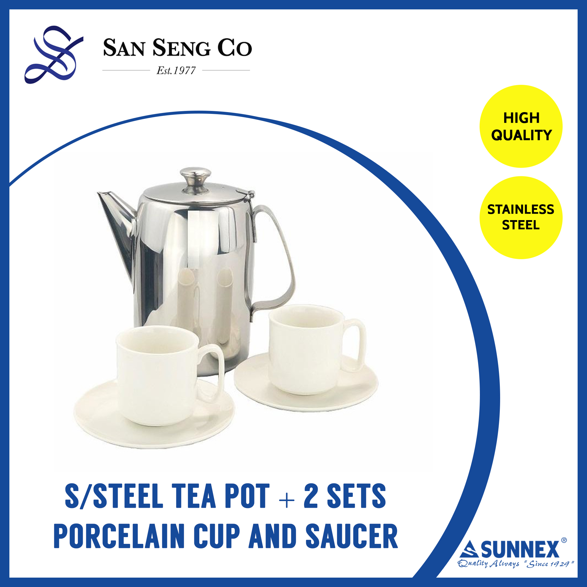 2 cup stainless steel teapot