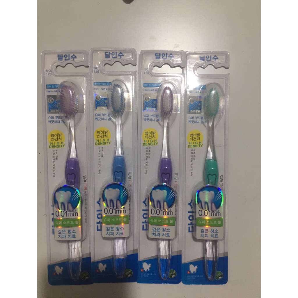 Combo 10 Bàn Chải Đánh Răng Hàn Quốc NO126 (Giao Mầu Ngẫu Nhiên)