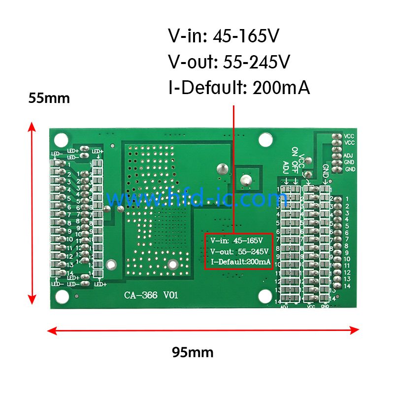 CA-366 universal 26" to 55" inch driver board constant current board led driver board