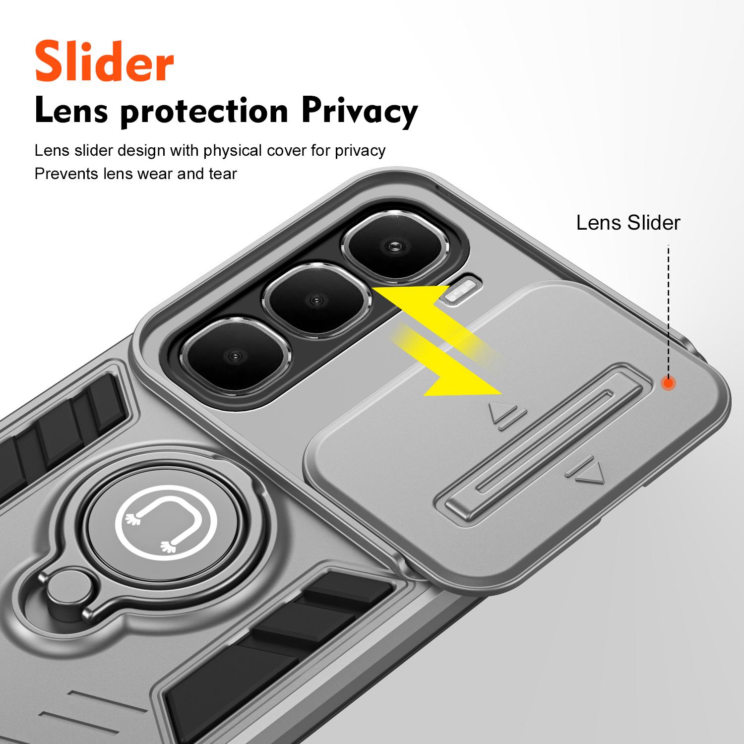 Phone case For infinix Hot 60i 60 Pro Plus Back cover Shockproof Armor Bumper Stand with Holder Ring Cover casing For infinix Hot 50 Pro Plus 50S 50X Cover cases.