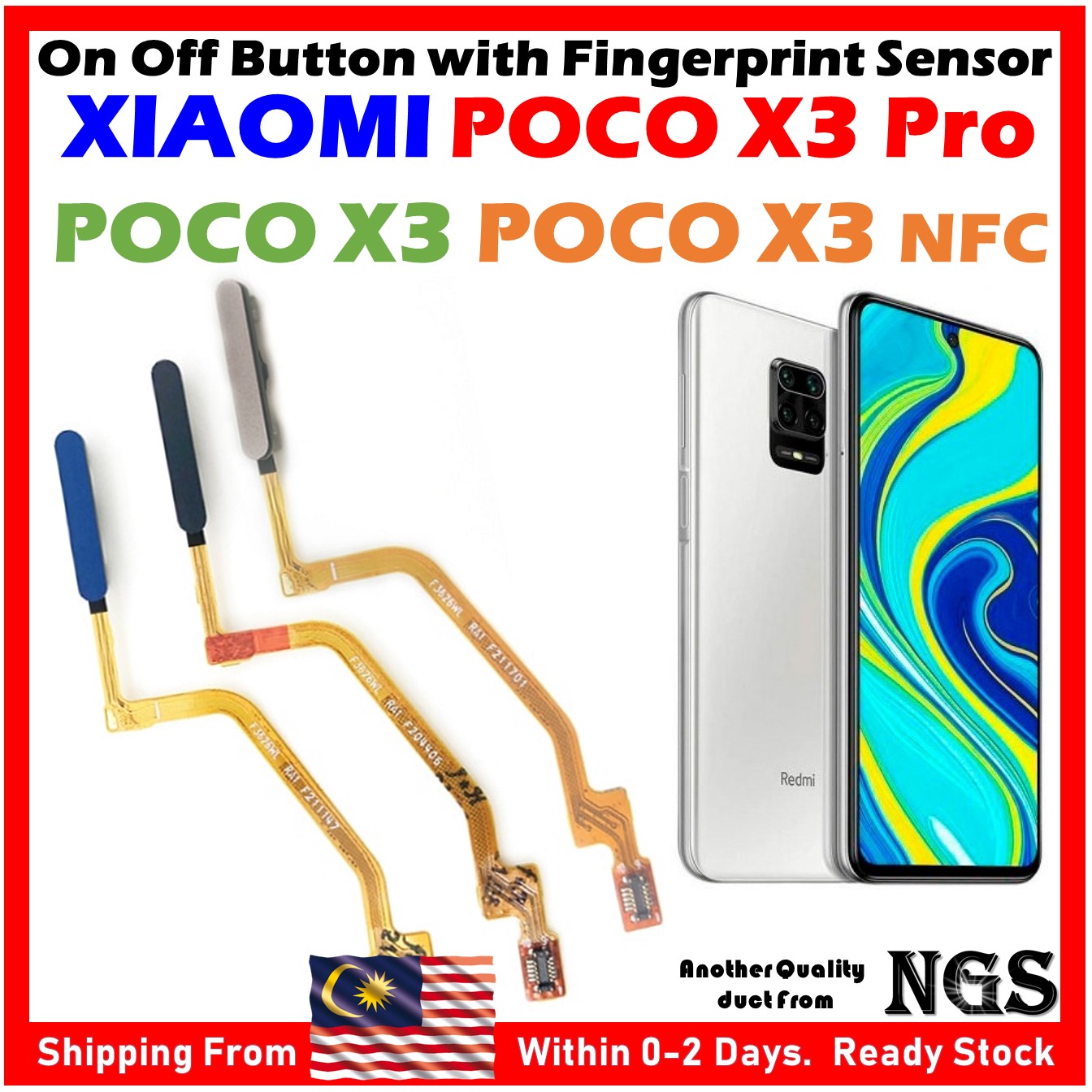 On Off Button With Touch Id Fingerprint Sensor Ribbon Compatible With