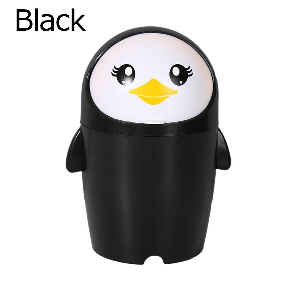 AMBULA Mini Phòng ngủ gia đình Thùng rác Vòng áp lực Giỏ đựng rác Thùng rác Chim Cánh Cụt Thùng đựng rác Thùng rác để bàn