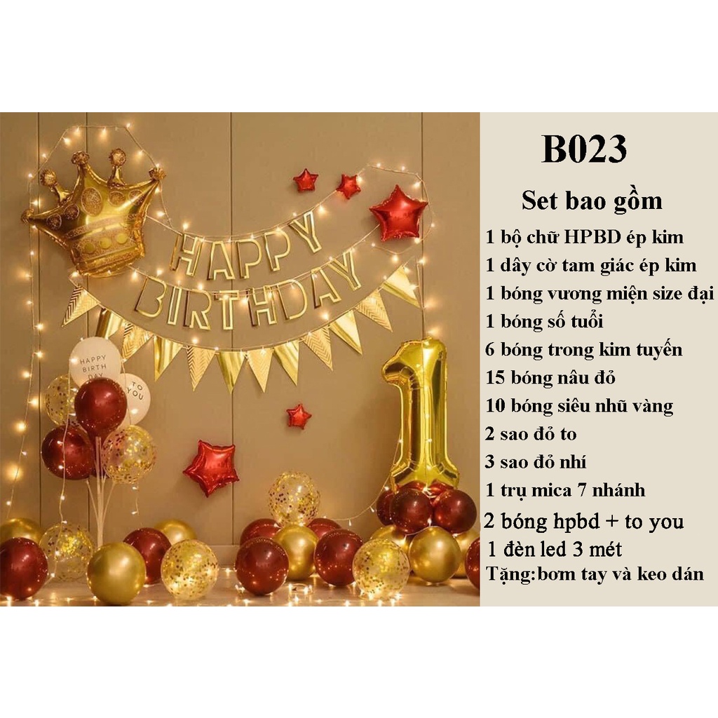 Set bóng bay trang trí thôi nôi,bóng baytrang trí sinh nhật bé trai bé gái