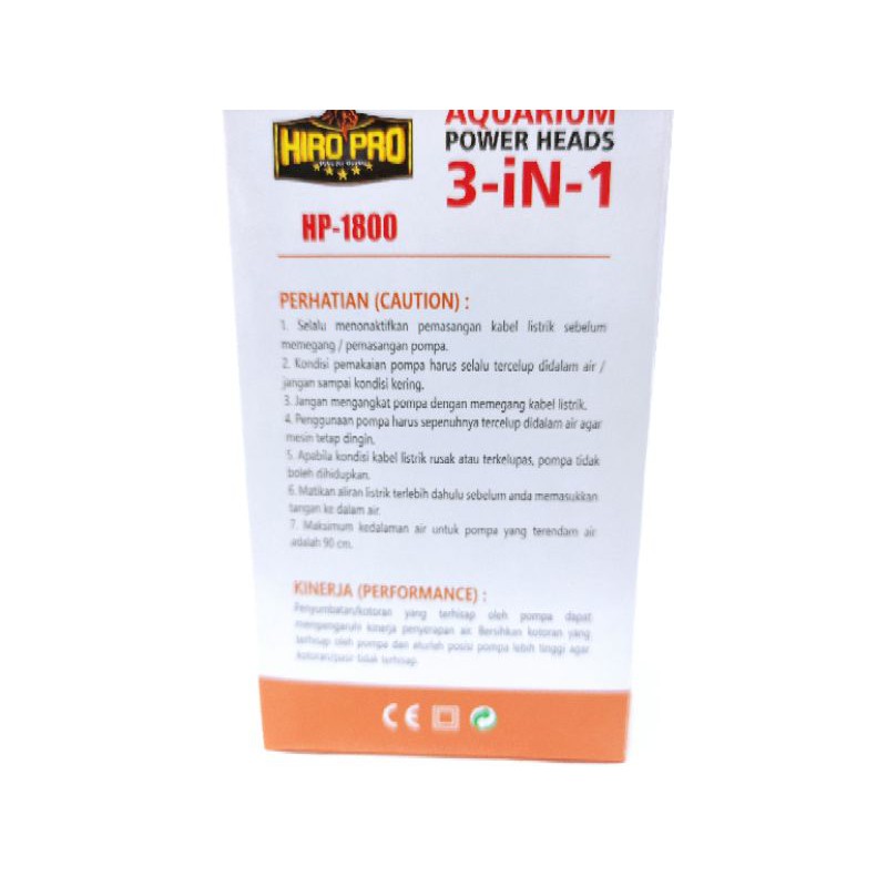 Pompa aquarium HIRO PRO HP 1800